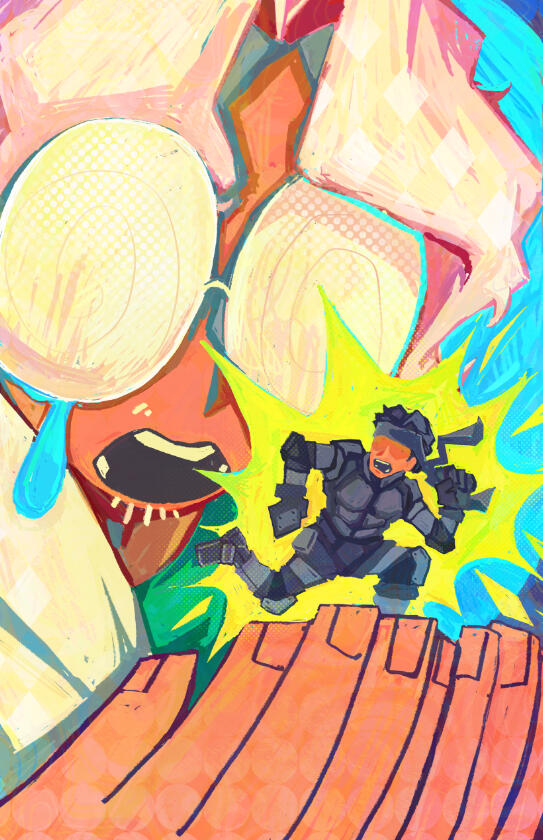 Otacon and Snake (Metal Gear)